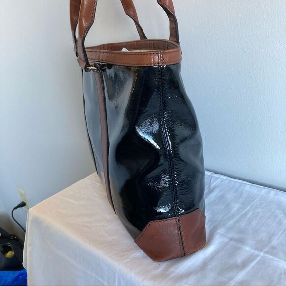 KATE SPADE Black Brown Leather Trim Laptop Work Tote Wellesley Knott - Picture 8 of 10